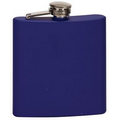 Stainless Steel Flask, Matte Blue, 6 oz